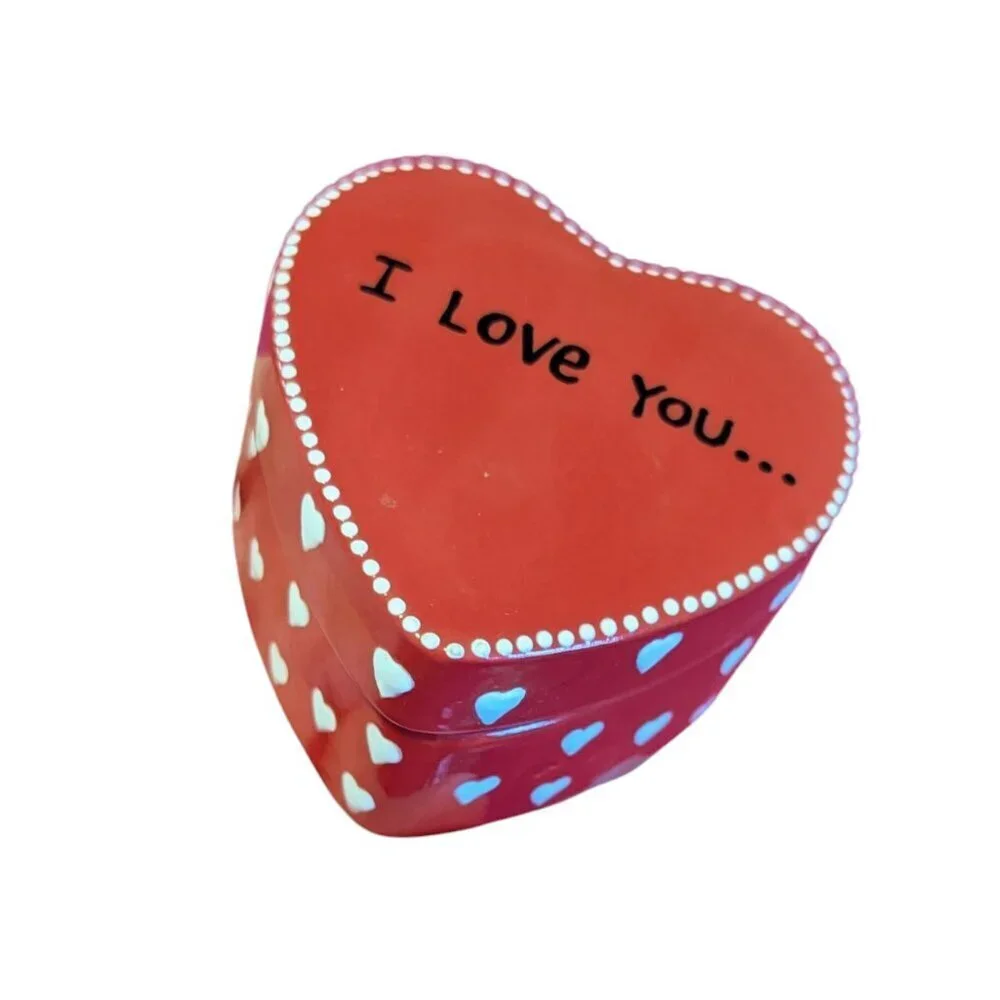 Heart Shaped Jewelry Box Our Name Is Mud‎ I love you From The Bottom Of My Heart